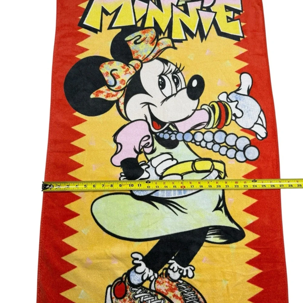 VTG 90s Disney Beach Towels Mickey & Minnie Mouse Bundle Retro Franco Cotton